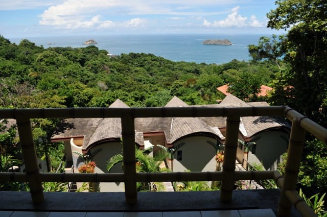 view from hotel room at si como no resort in costa rica